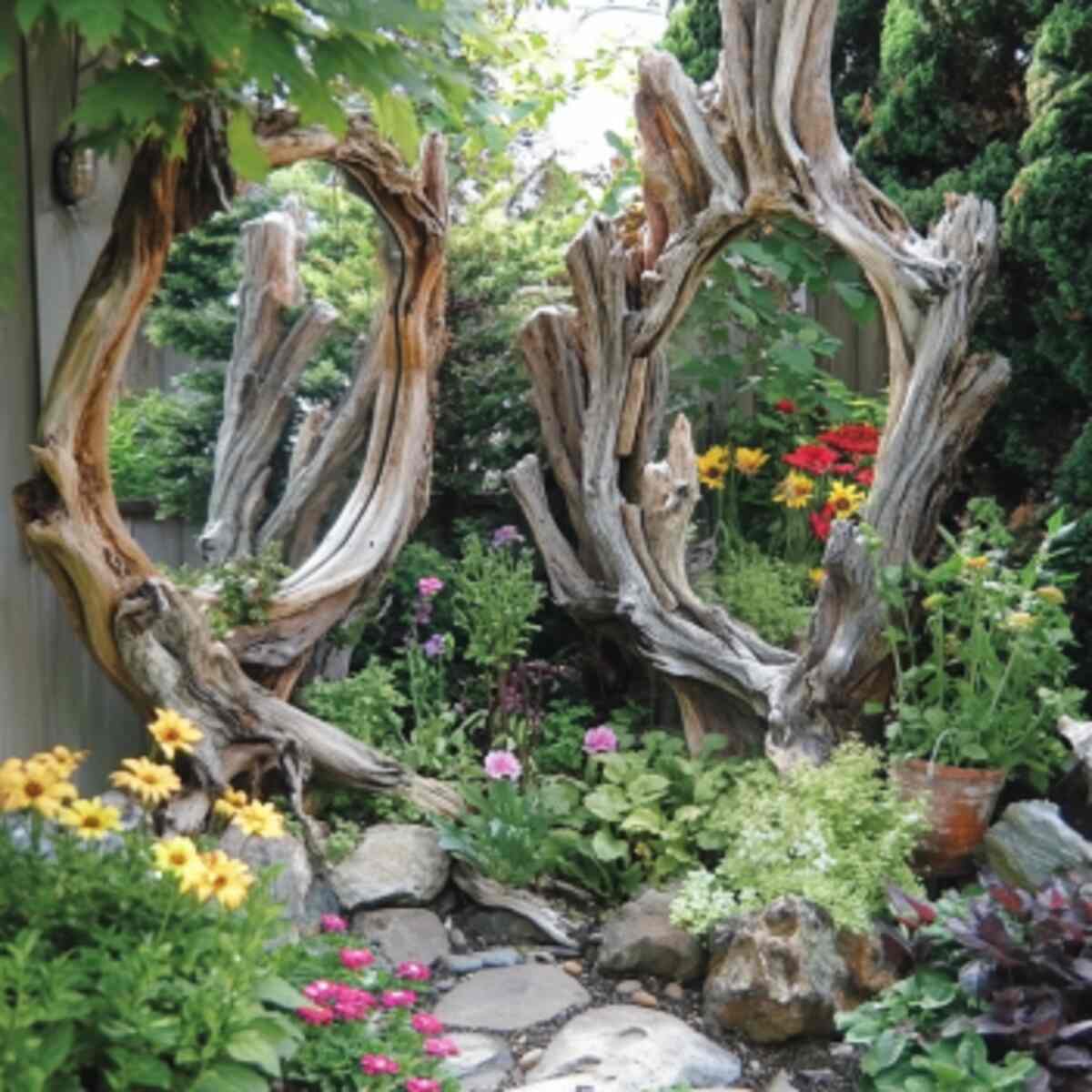 Driftwood mirrors