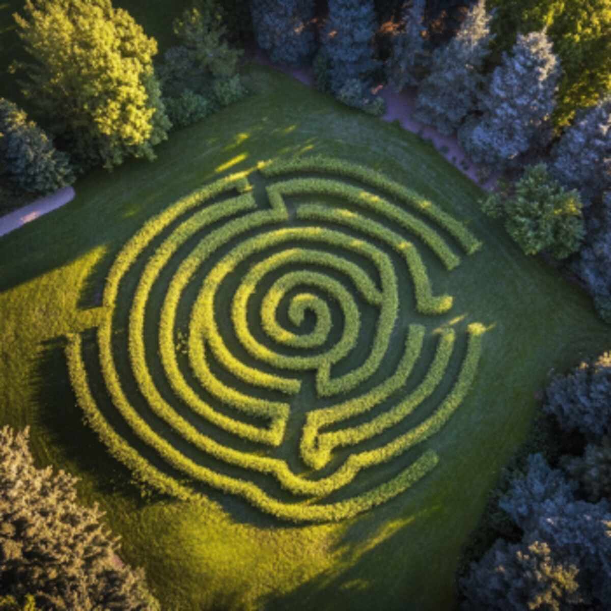 Grass-Cut Labyrinth