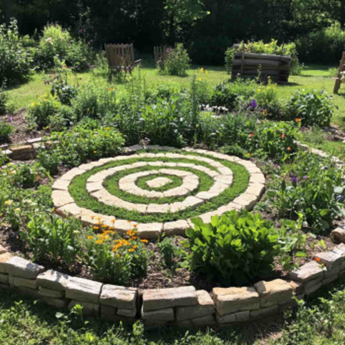 Raised Bed Labyrinth