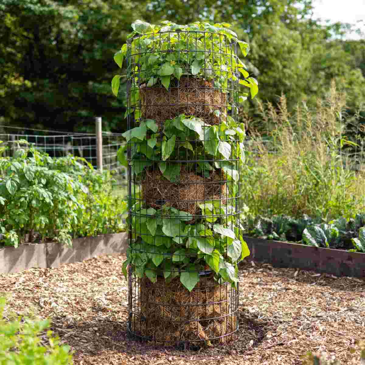 Wire Mesh Potato Tower