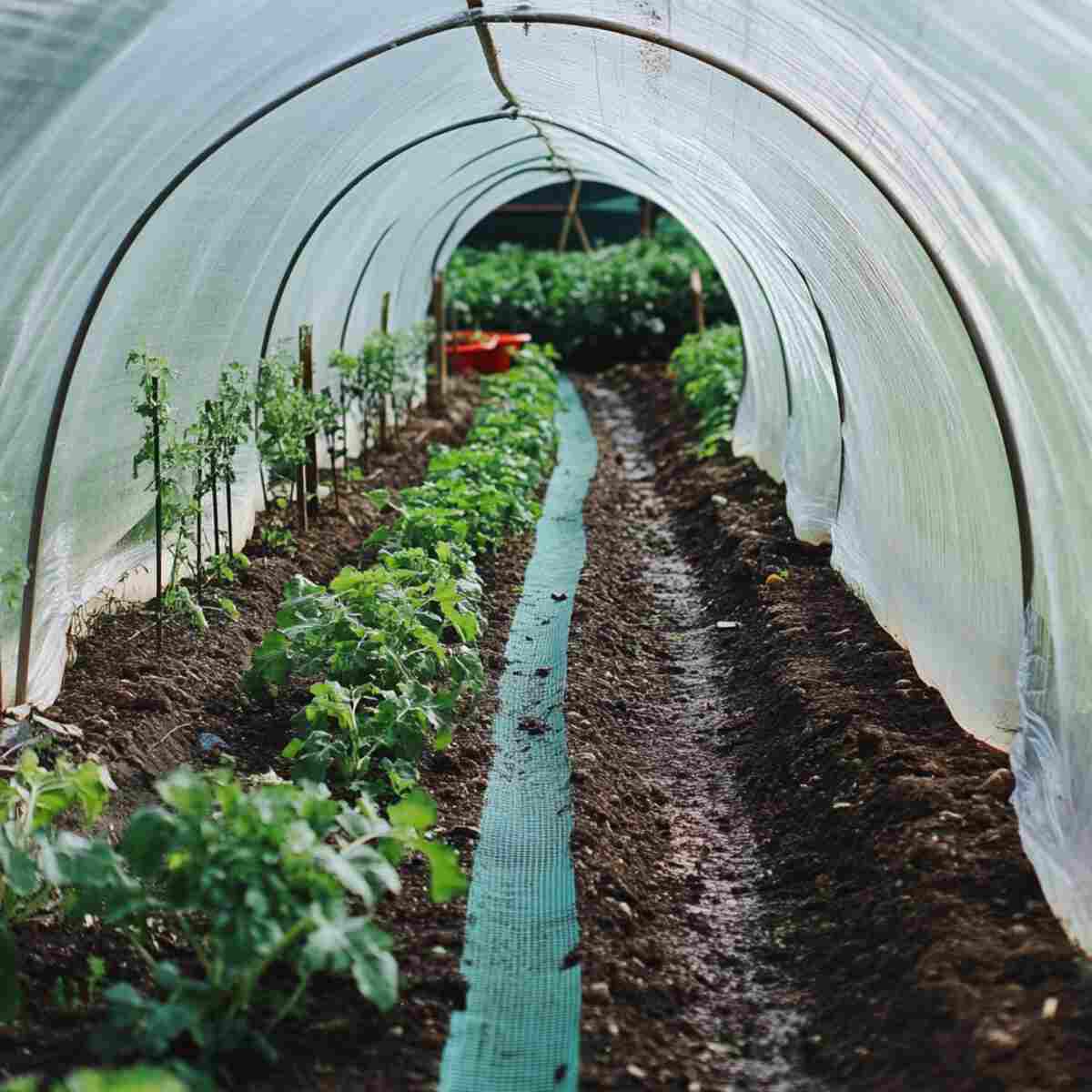 PVC and Shade Cloth Tunnel