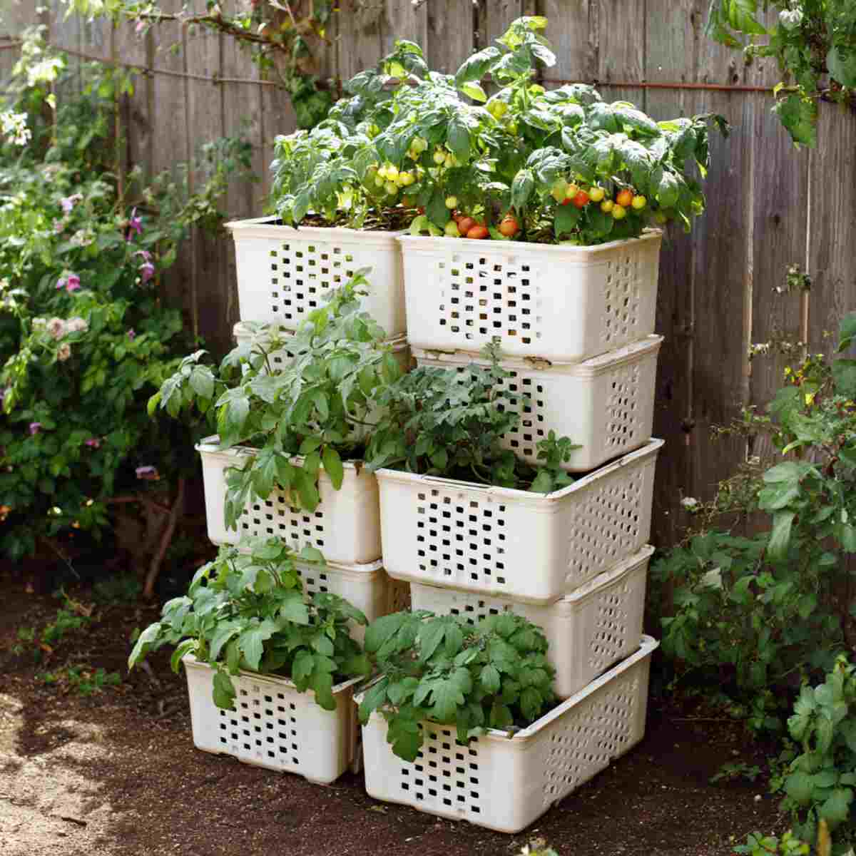 Recycled Plastic Bin Tower
