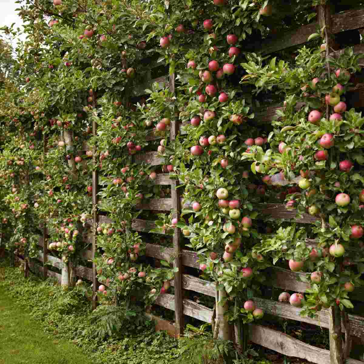 Espaliered Apple Trees