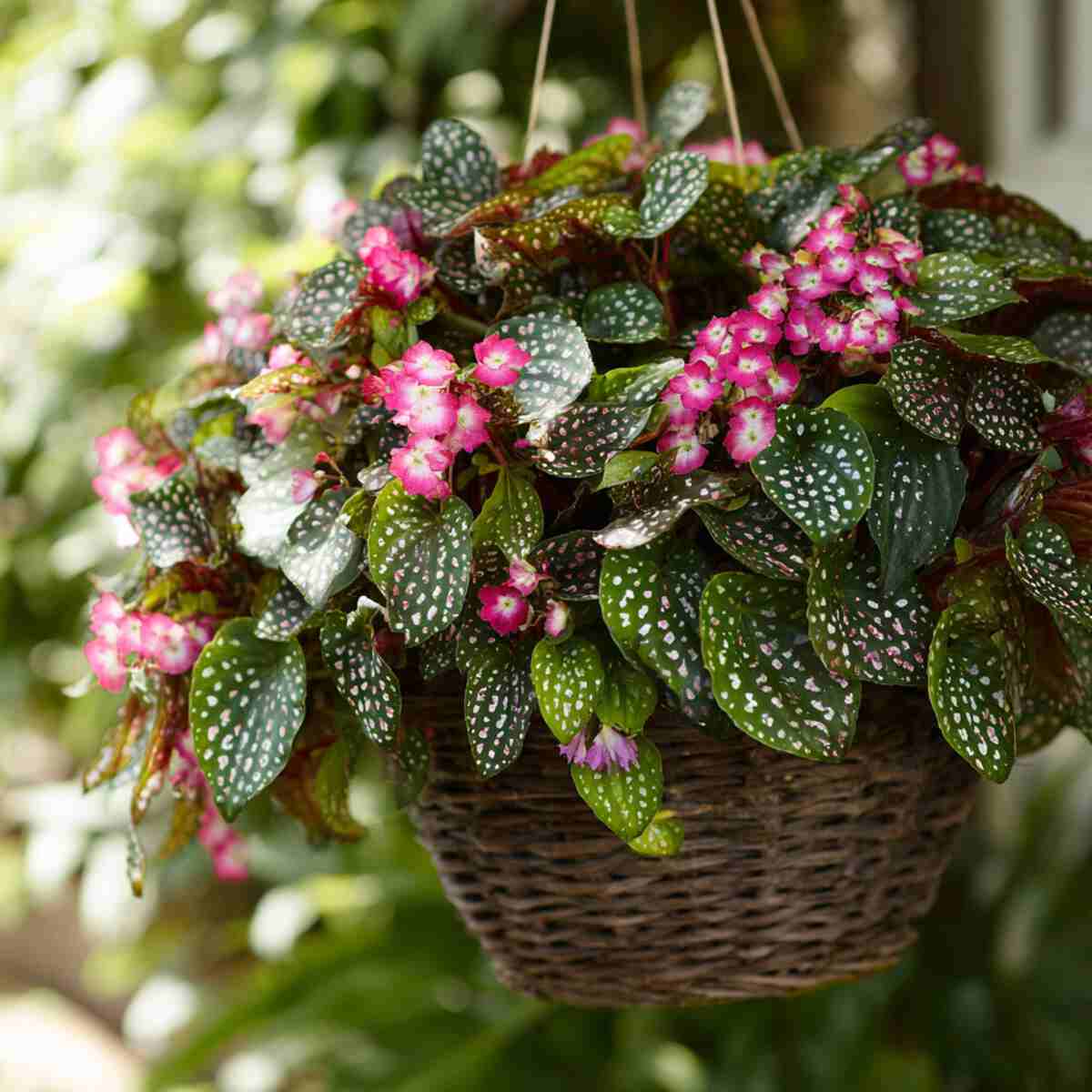 Polka Dot Plants in Hanging Baskets