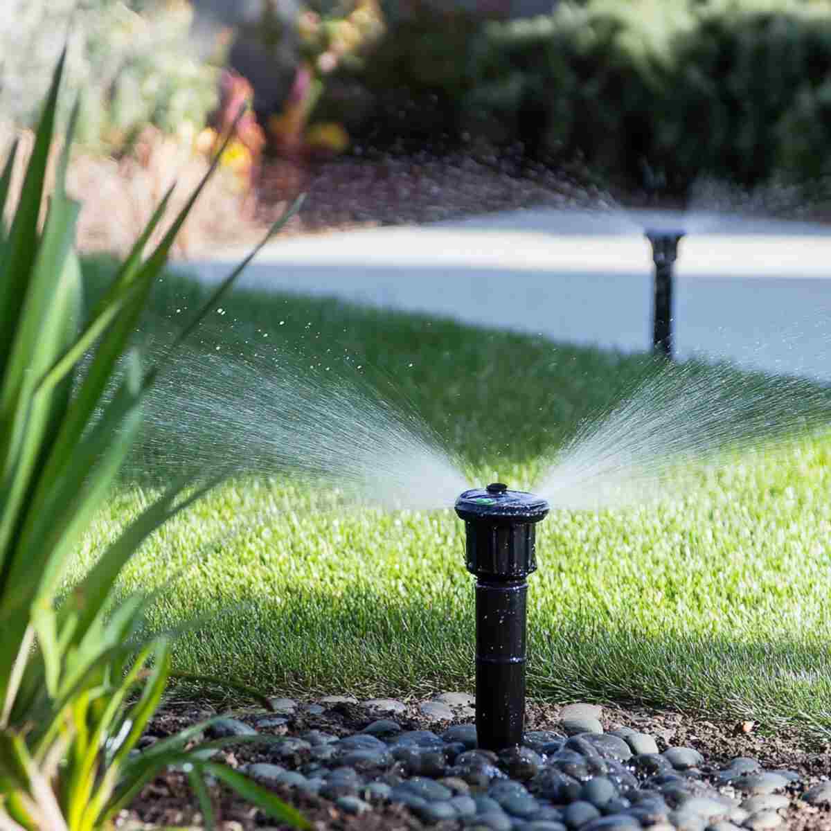 Underground Sprinkler System with Timers