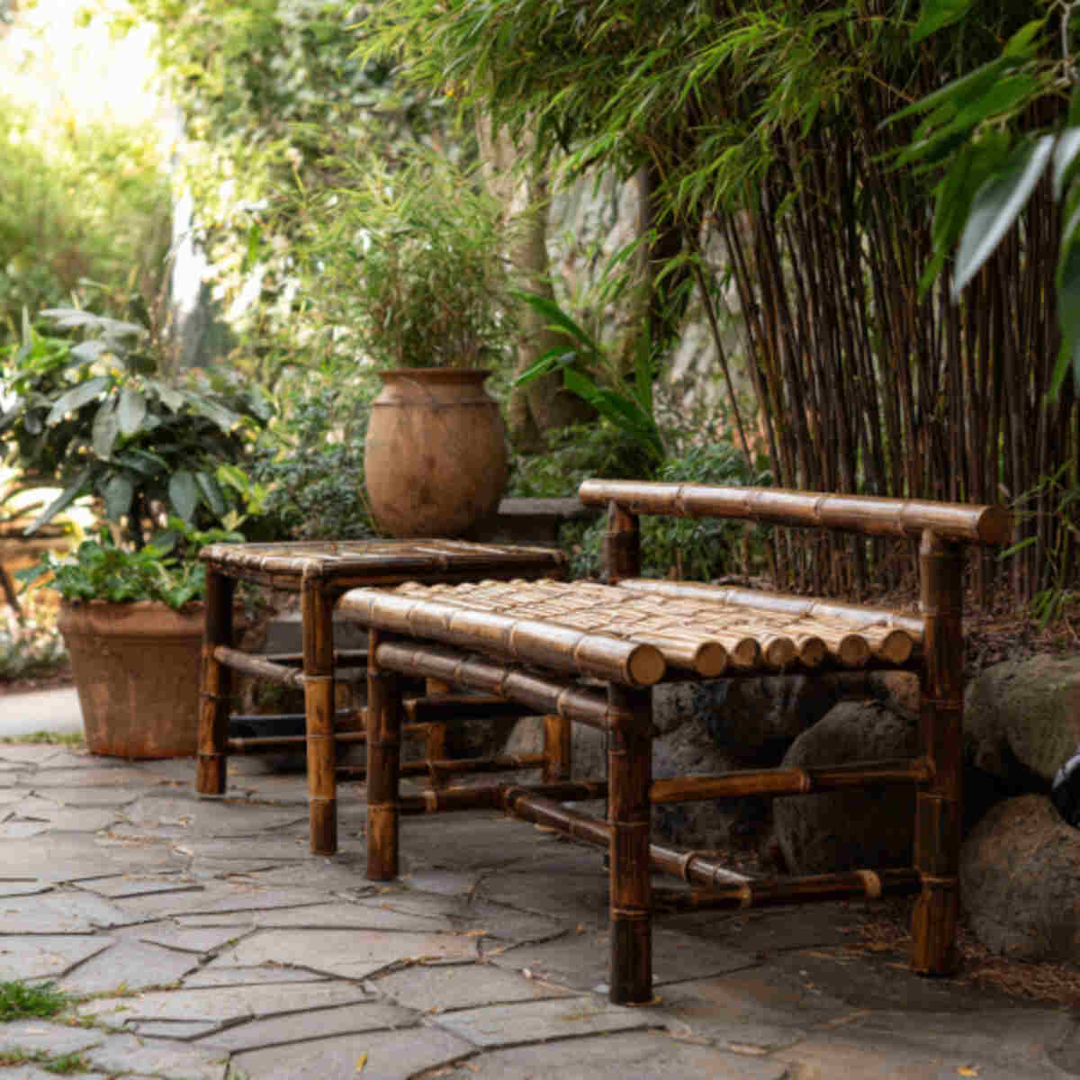 Bamboo Outdoor Seating or Benches
