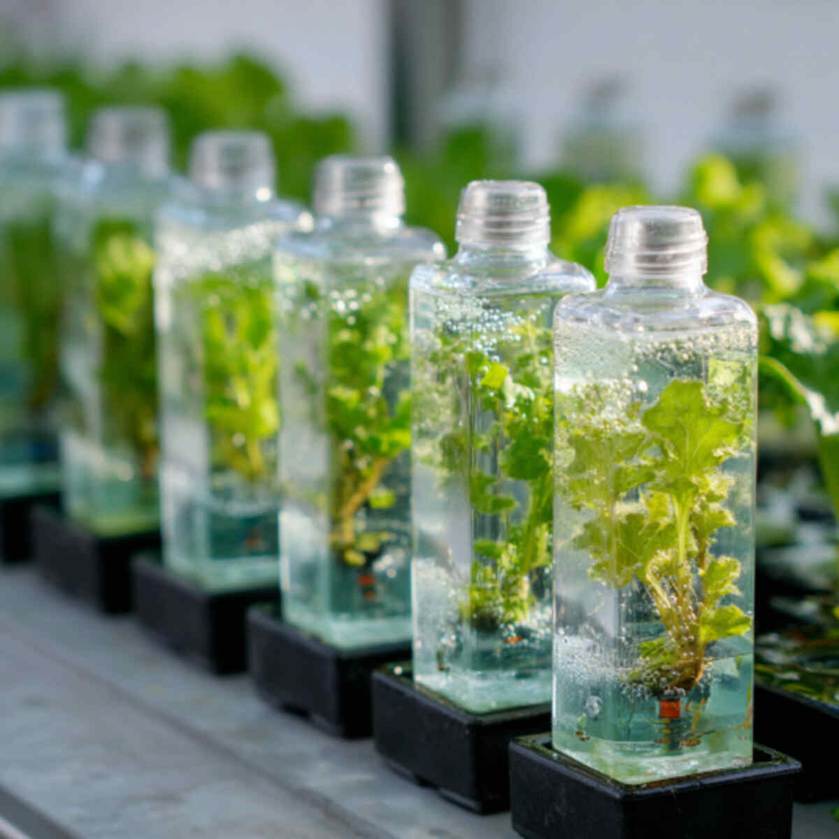 Bottle NFT (Nutrient Film Technique) Channels