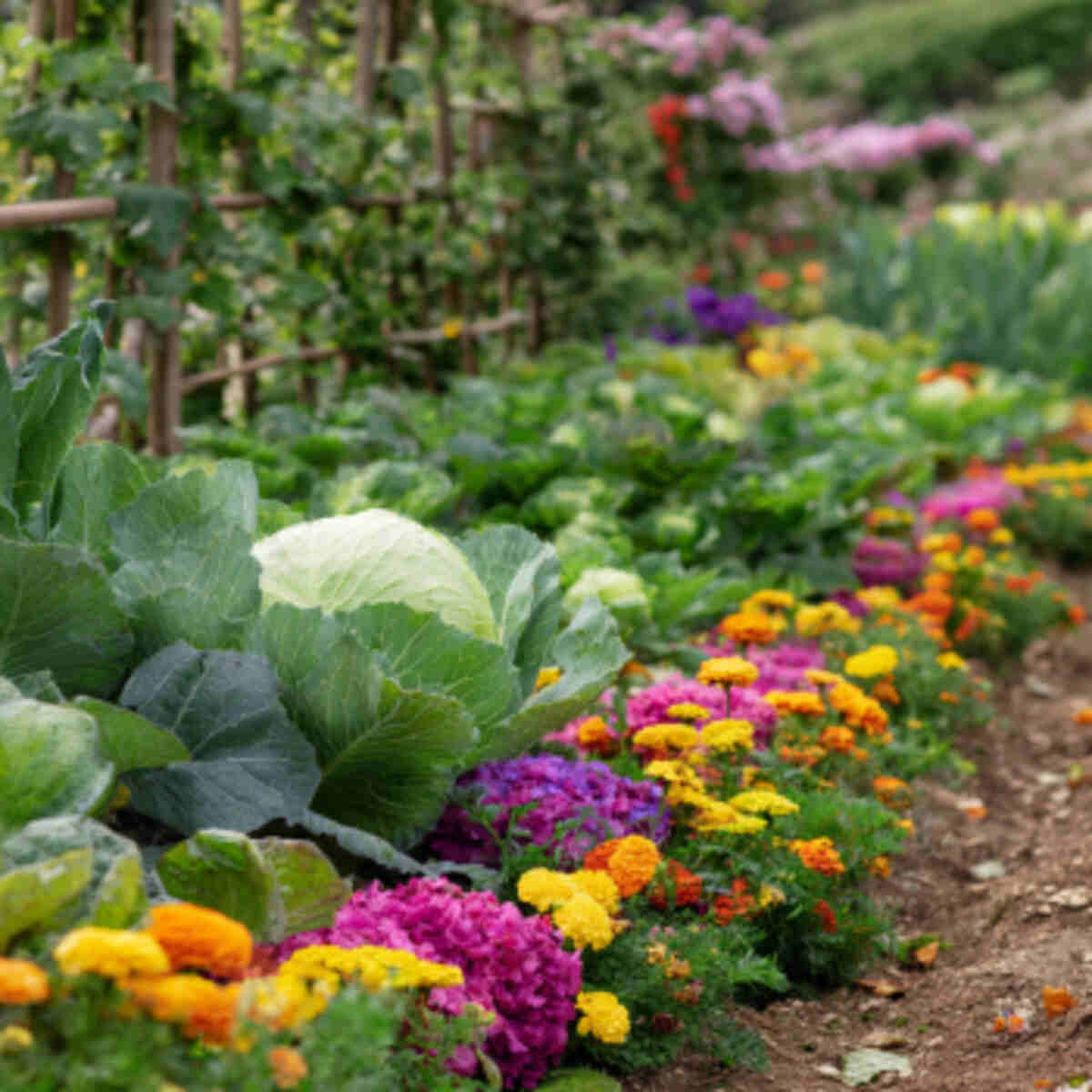  Companion Planting with Vegetables and Dye Plants