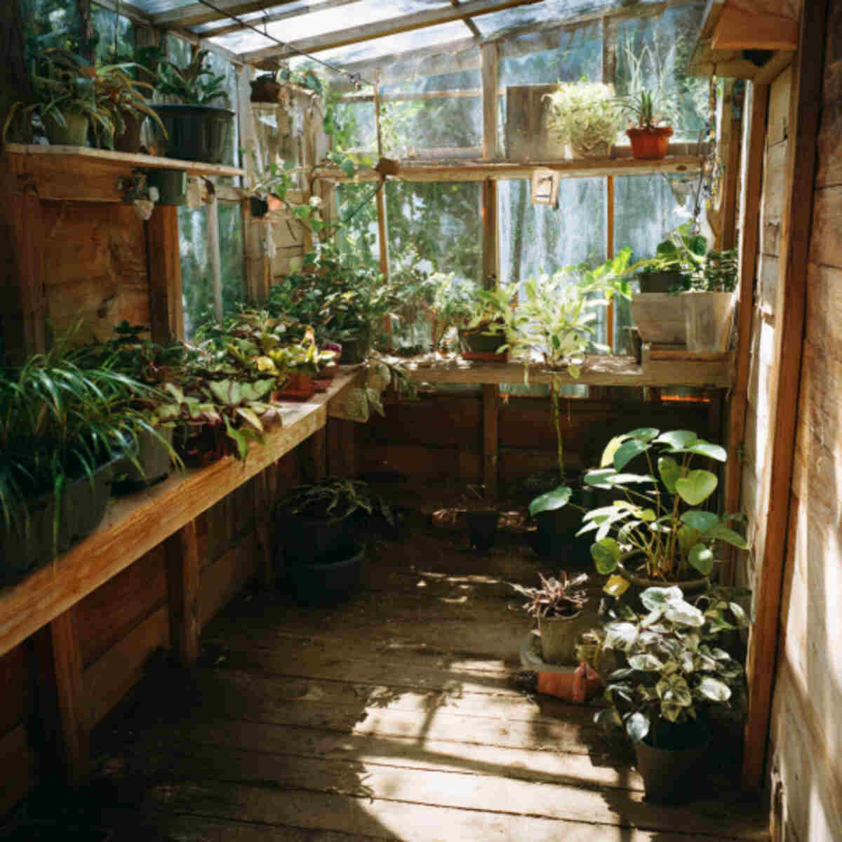 Dye Plant Greenhouse Corner