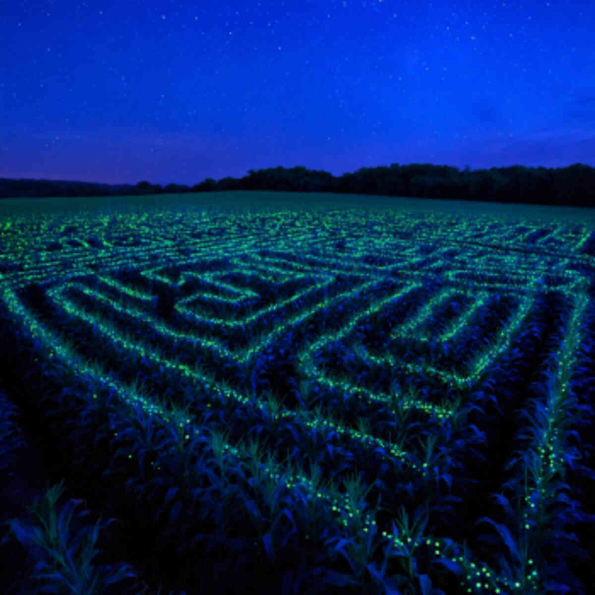 Glow-in-the-Dark Corn Maze for Evening Walks