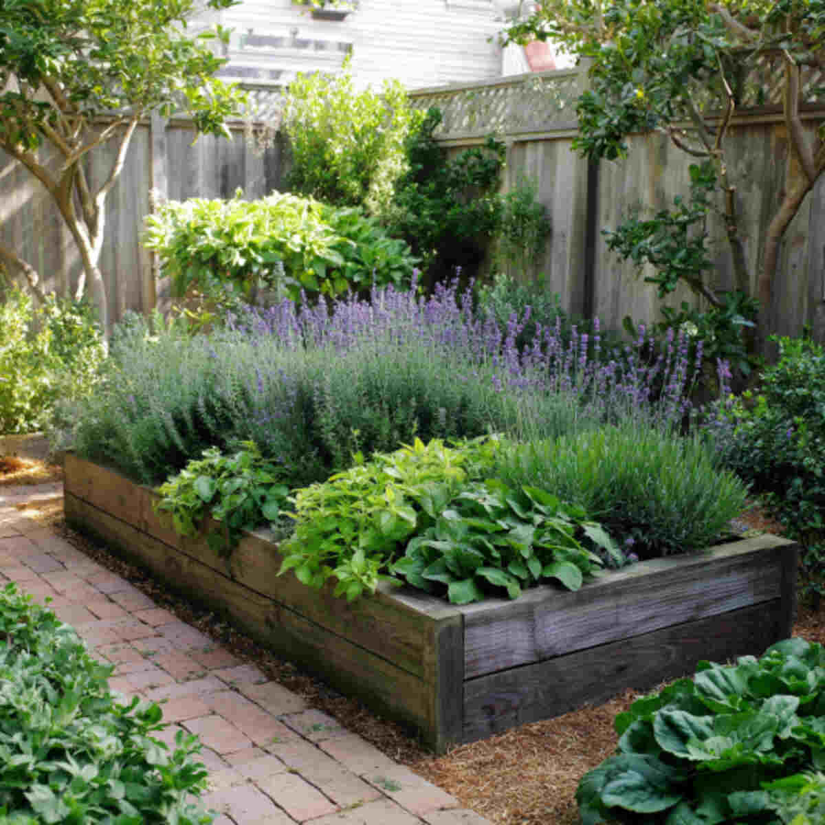 Raised Bed Garden for Dye Herbs
