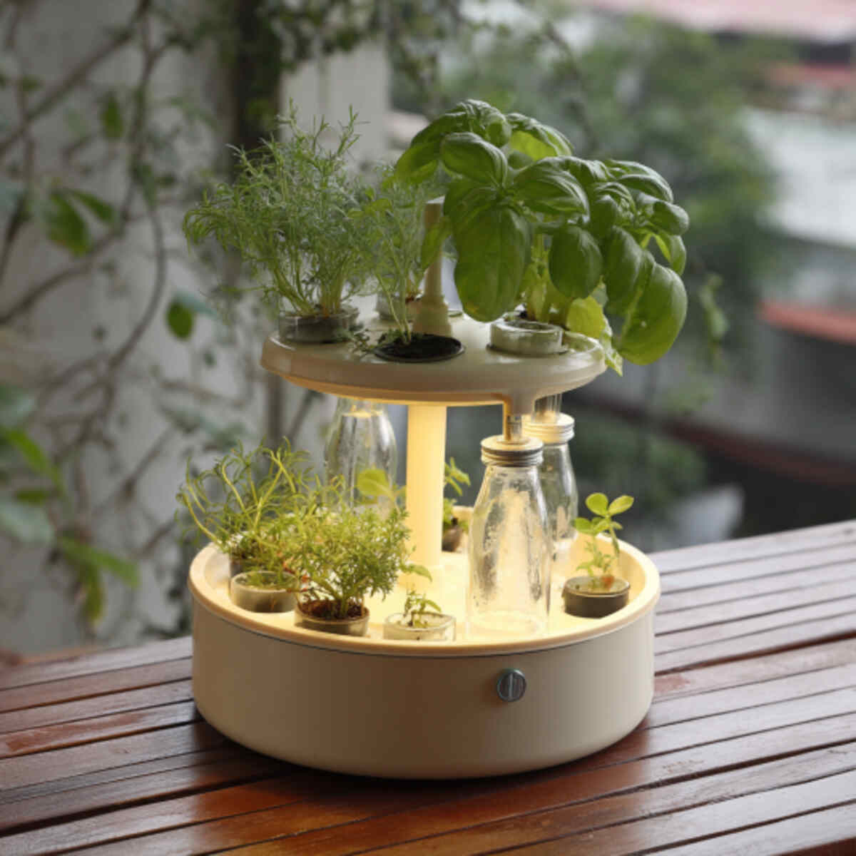Rotating Bottle Hydroponic Carousel