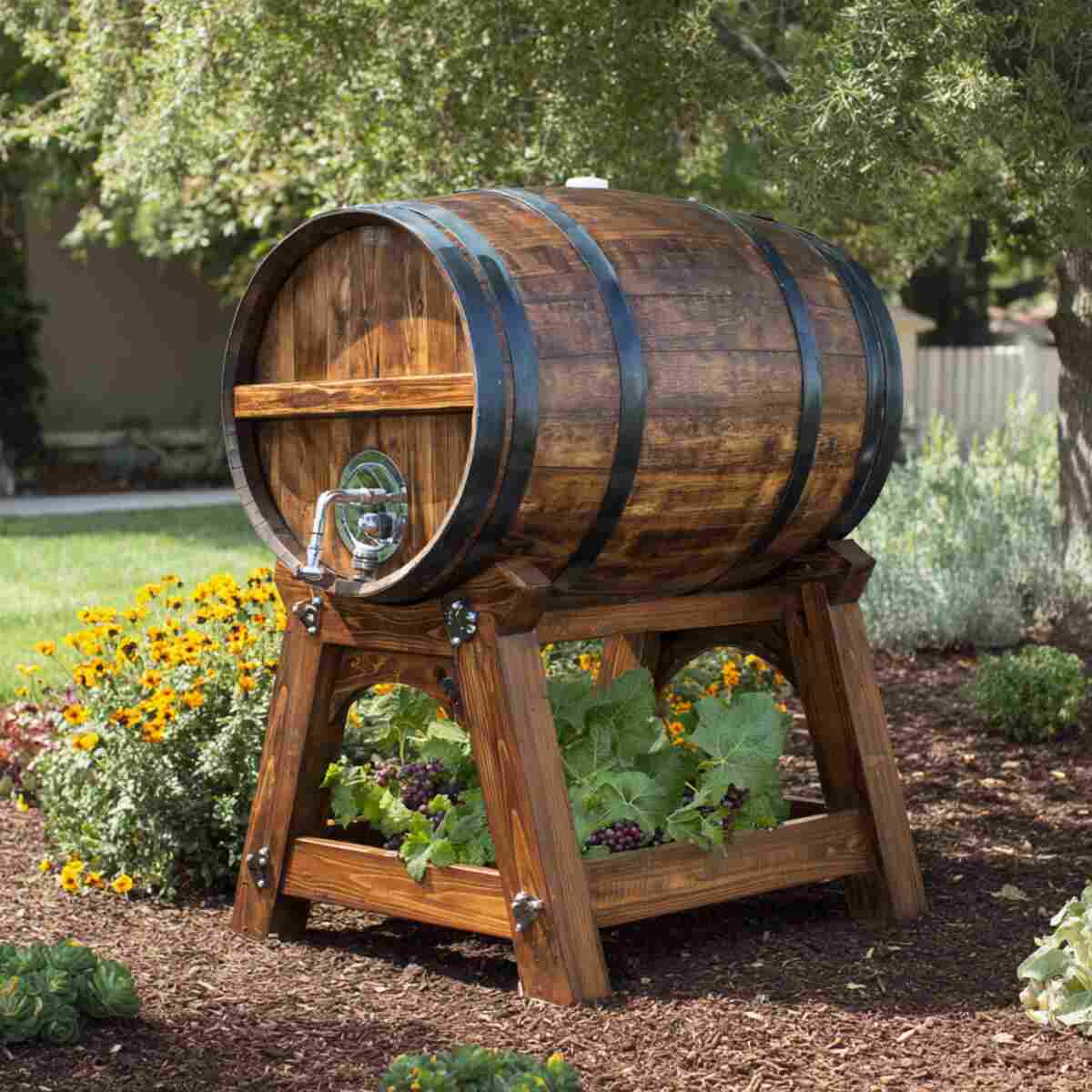 Wine Barrel Fermentation Stand
