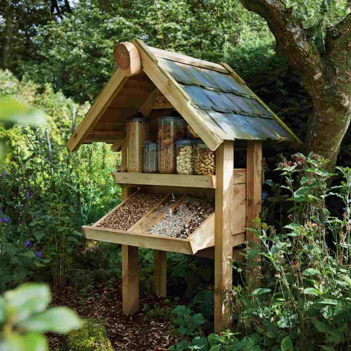 Covered Feeding Shelter