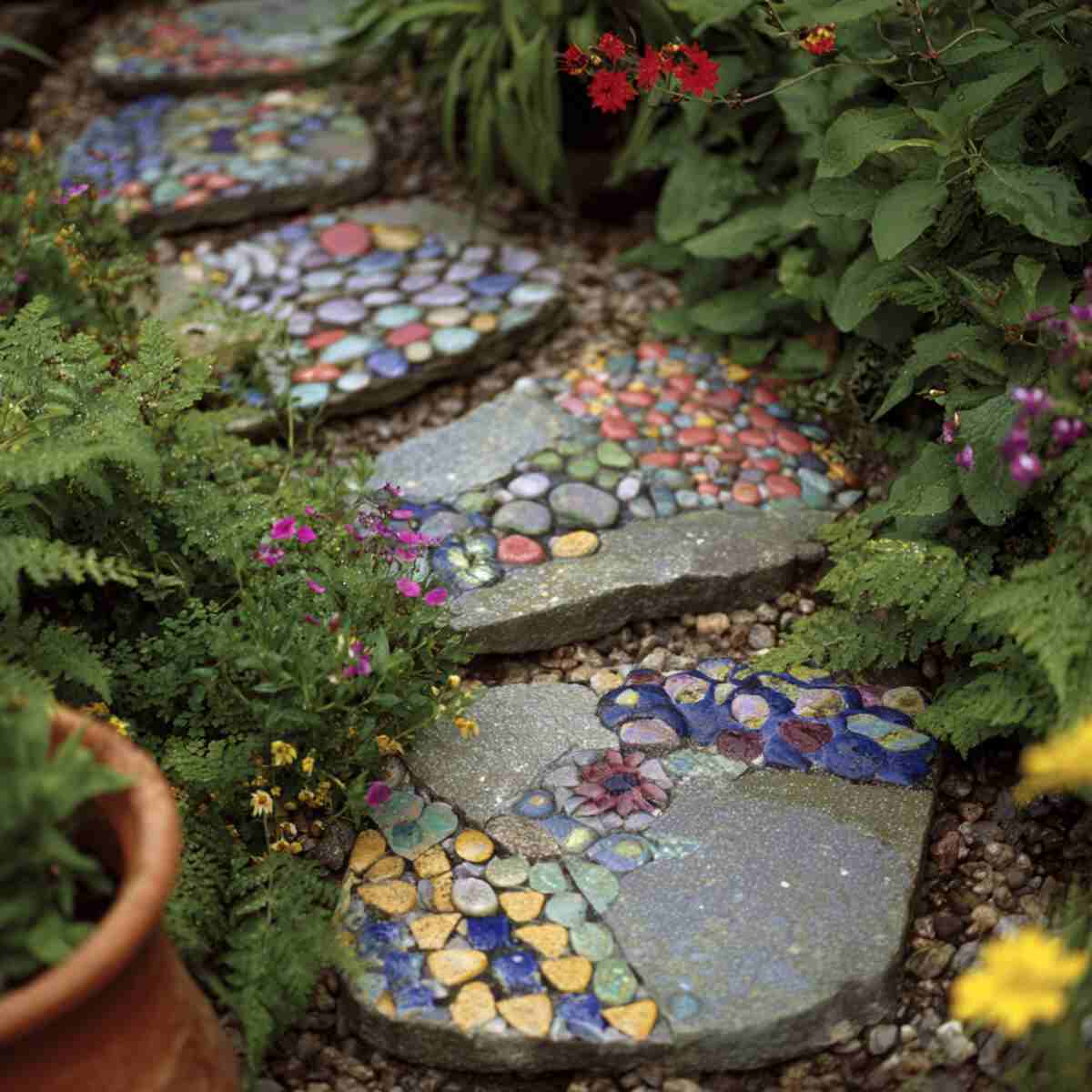 Garden Stepping Stone Crafts
