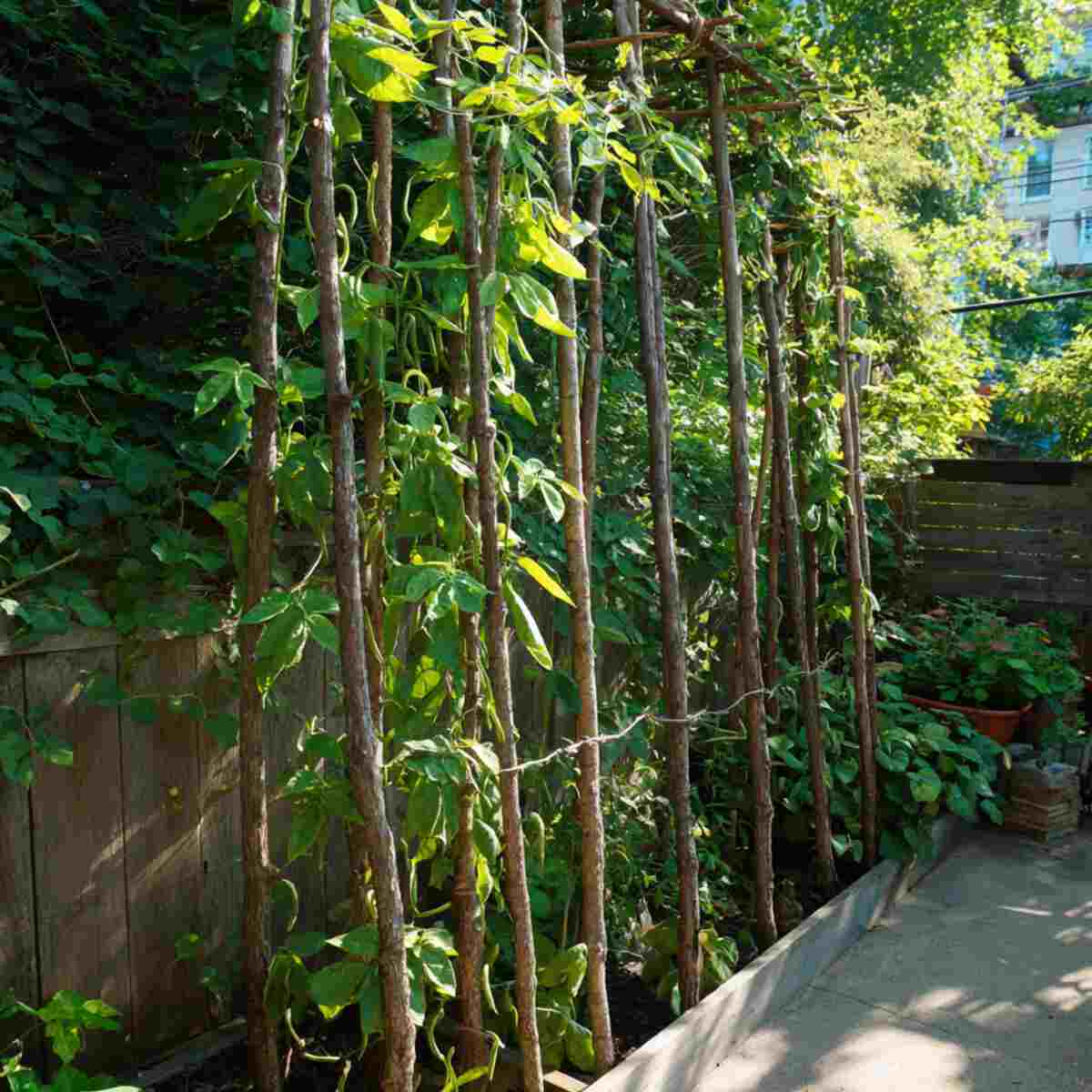 Recycled Branch Pole Structure