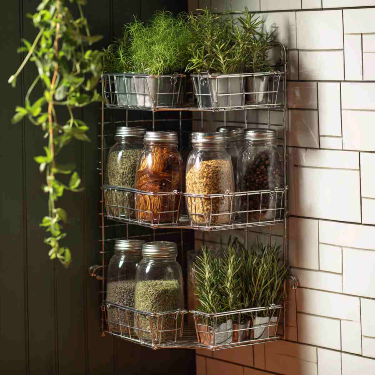 Wire Basket Wall Grid