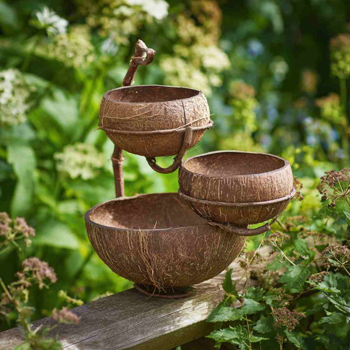 Coconut Shell Food Holders