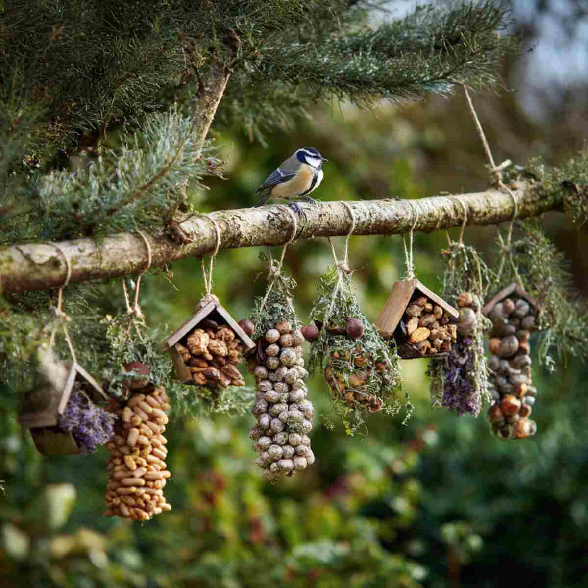 Tree-Mounted Snack Garlands