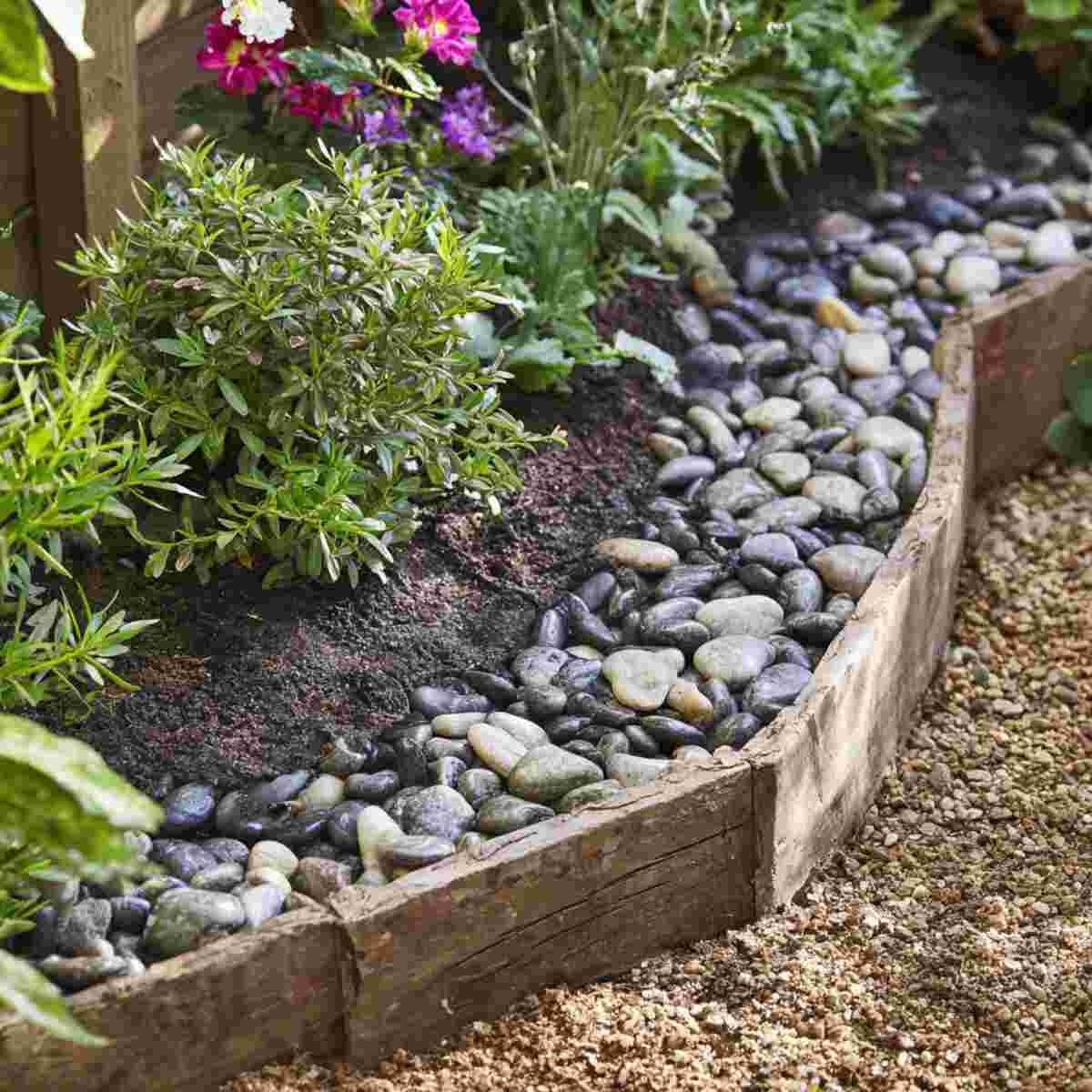 DIY Mud Patch with Gravel Edges for Drainage