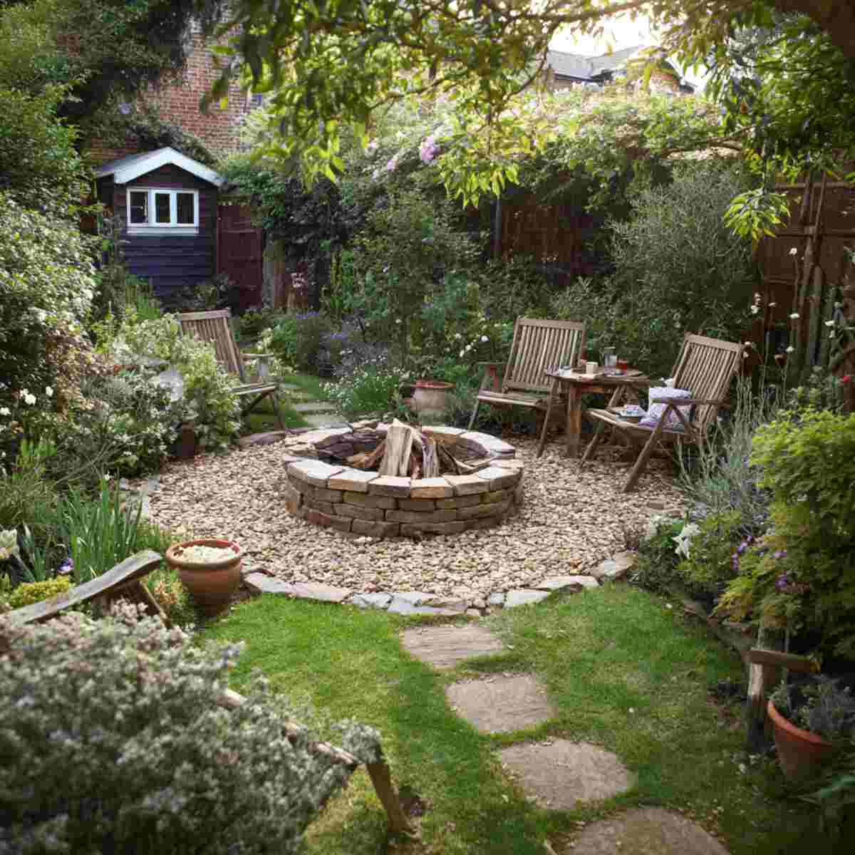 Evening Bonfire or Firepit Circle