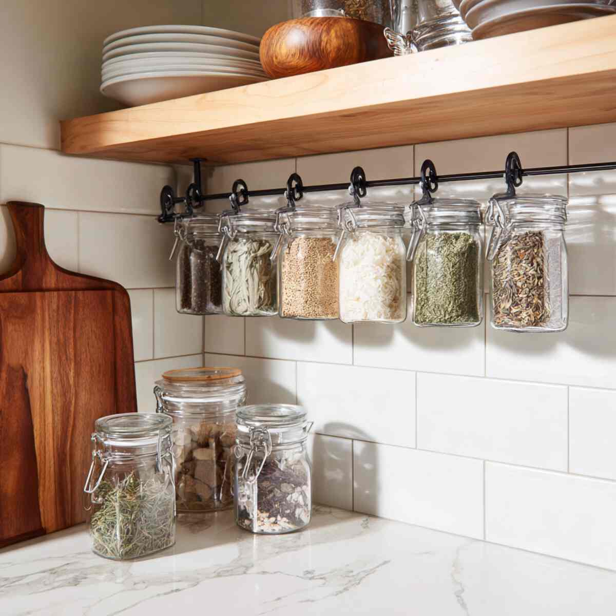 Under-Cabinet Jar Hooks