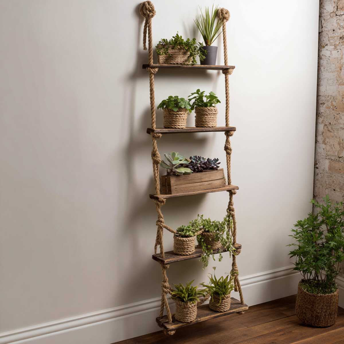 Wall-Mounted Rope Ladder Display