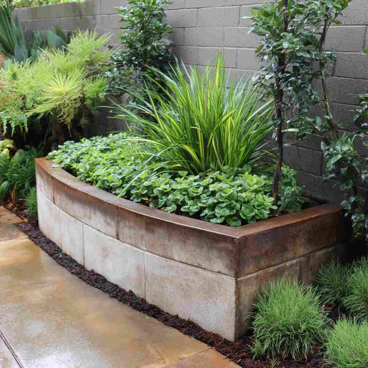 Water-Retaining Planter with Mud Pocket Zone