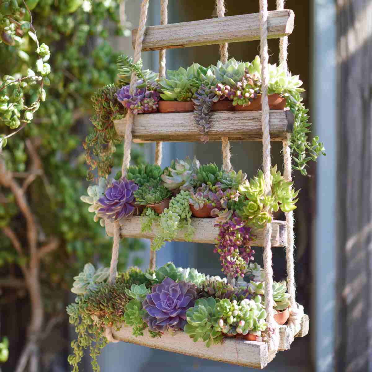 Hanging Succulent Ladder