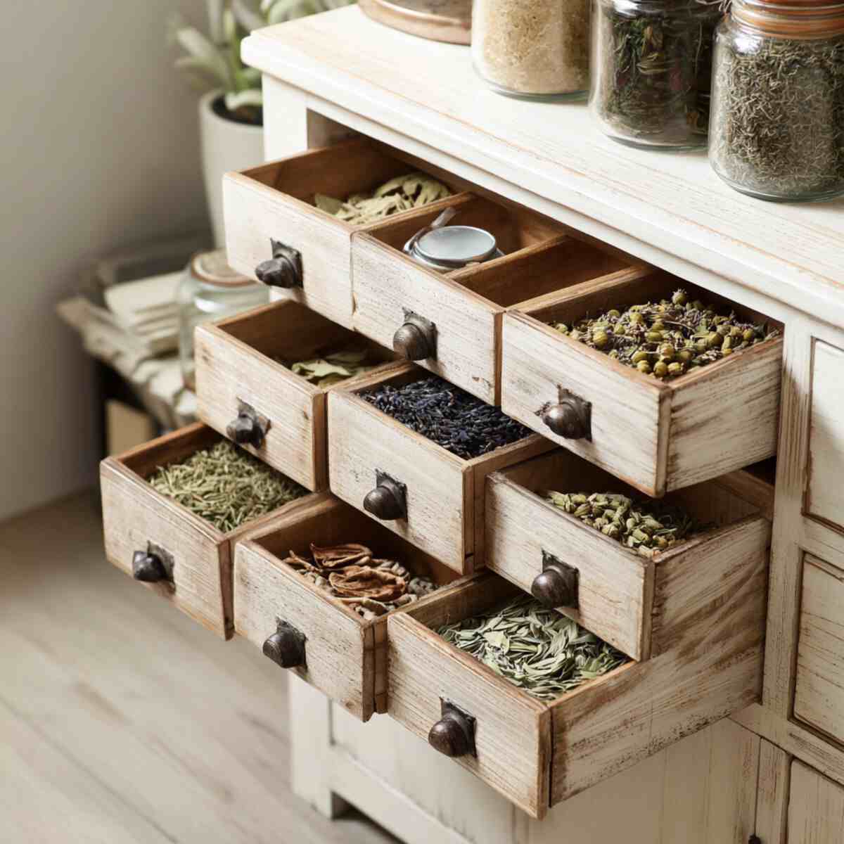 Apothecary-Style Drawer Cabinet