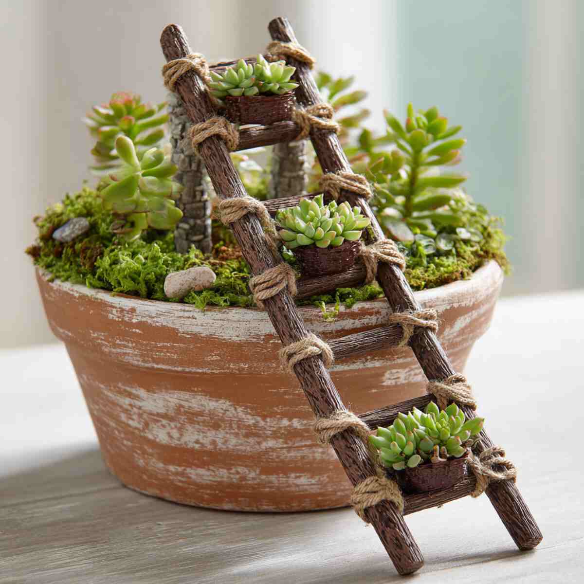 Fairy Garden Ladder Planter