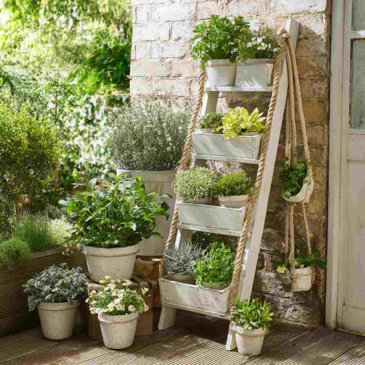 Seasonal Themed Ladder Planter