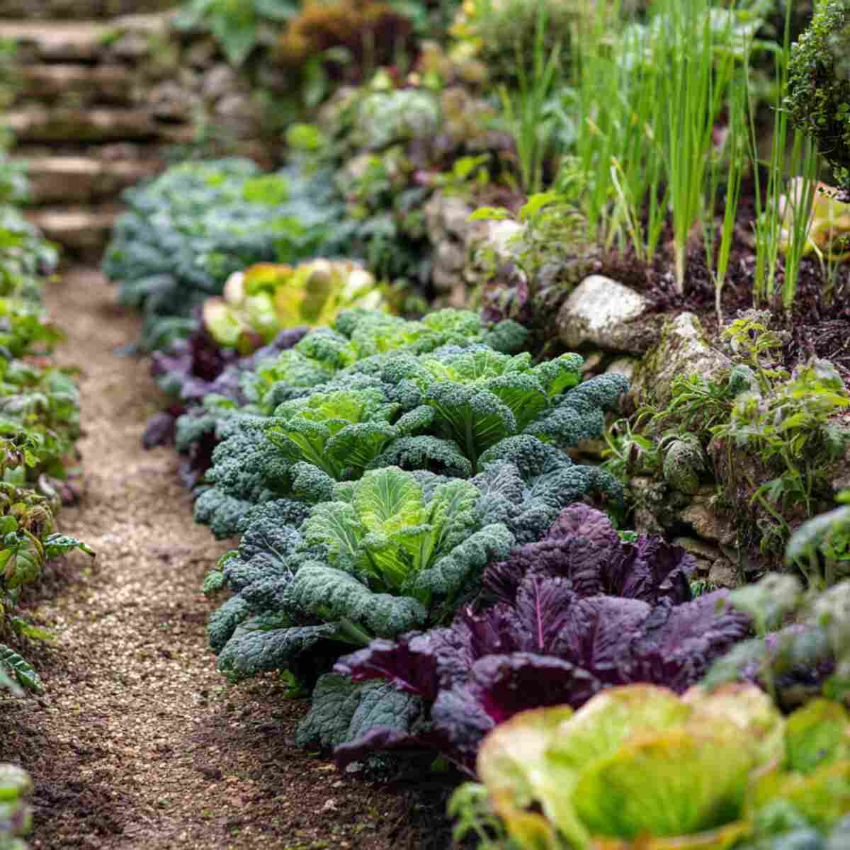 Dwarf Kale Row