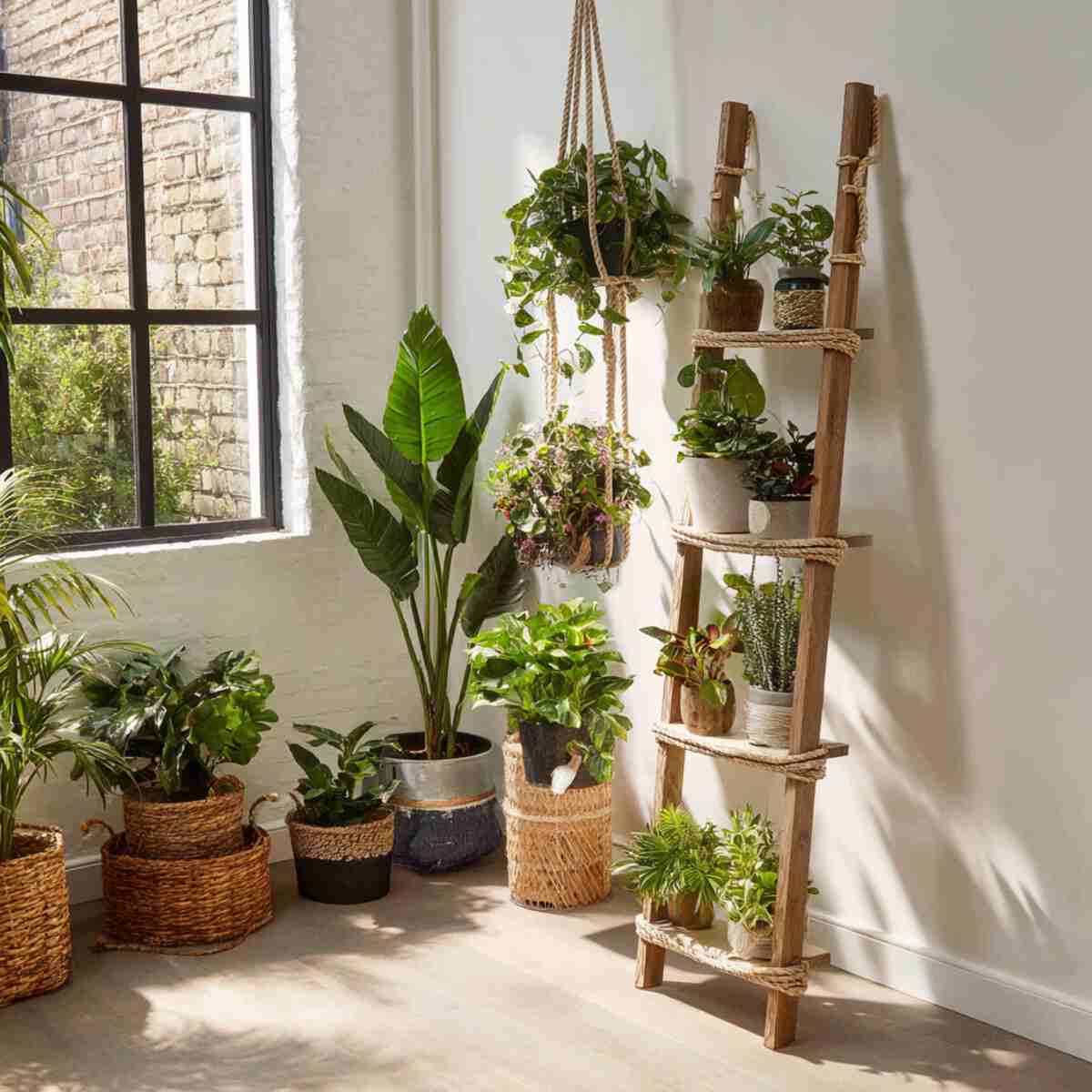 Indoor Jungle Ladder Setup