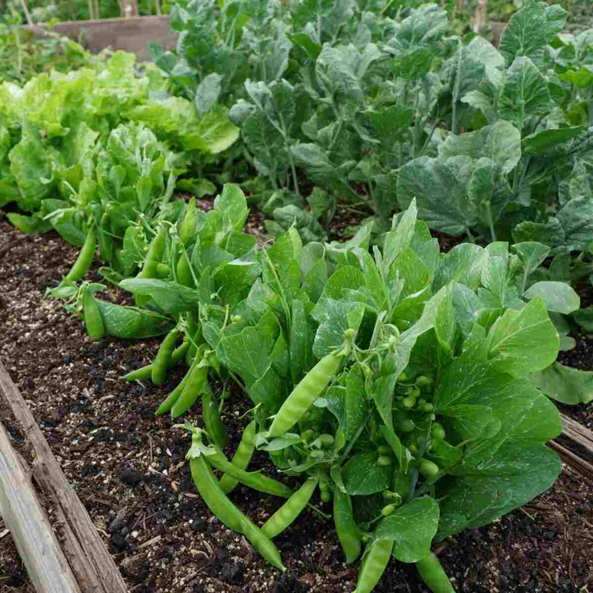 Peas and Spinach Section