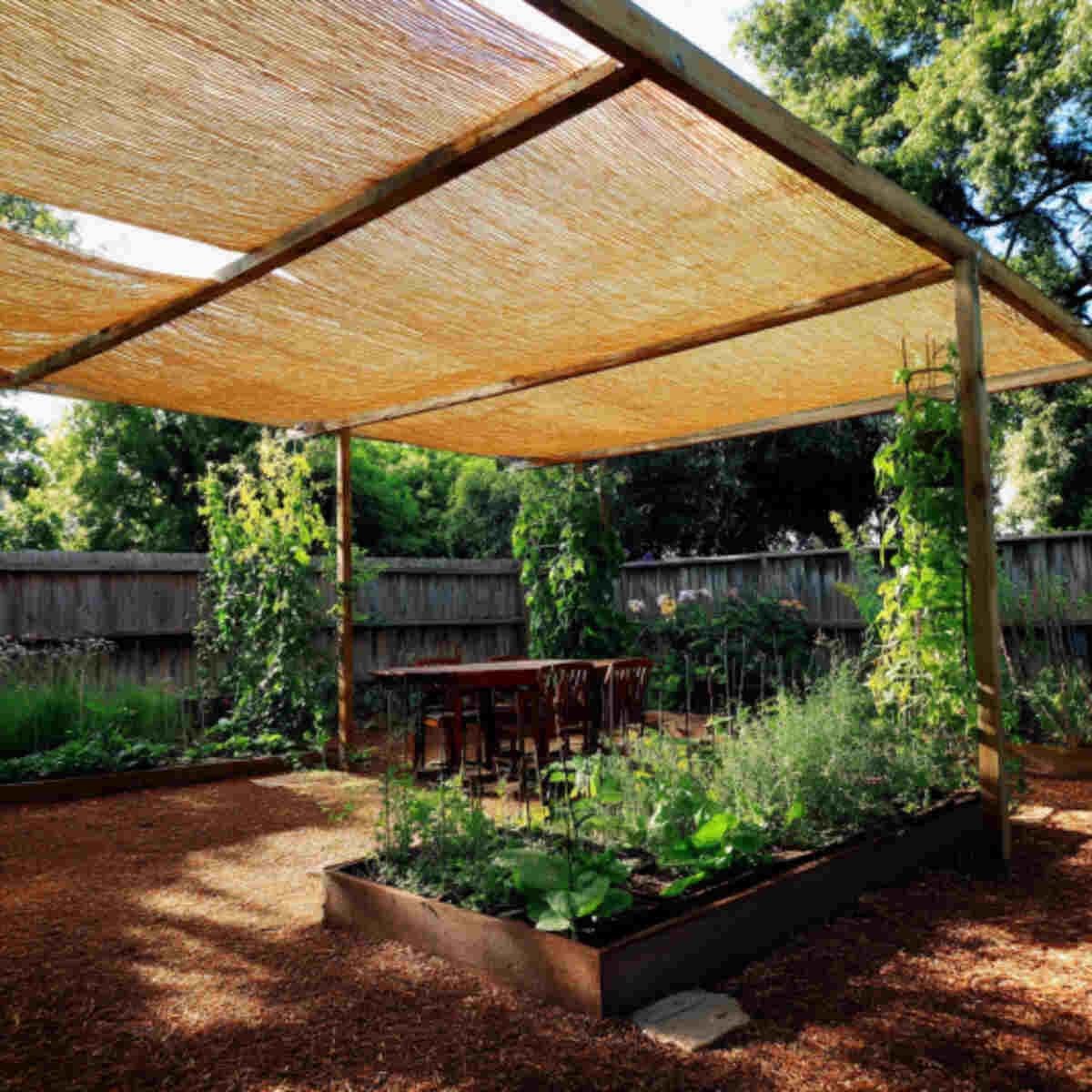 Bamboo Frame Shade Shelter