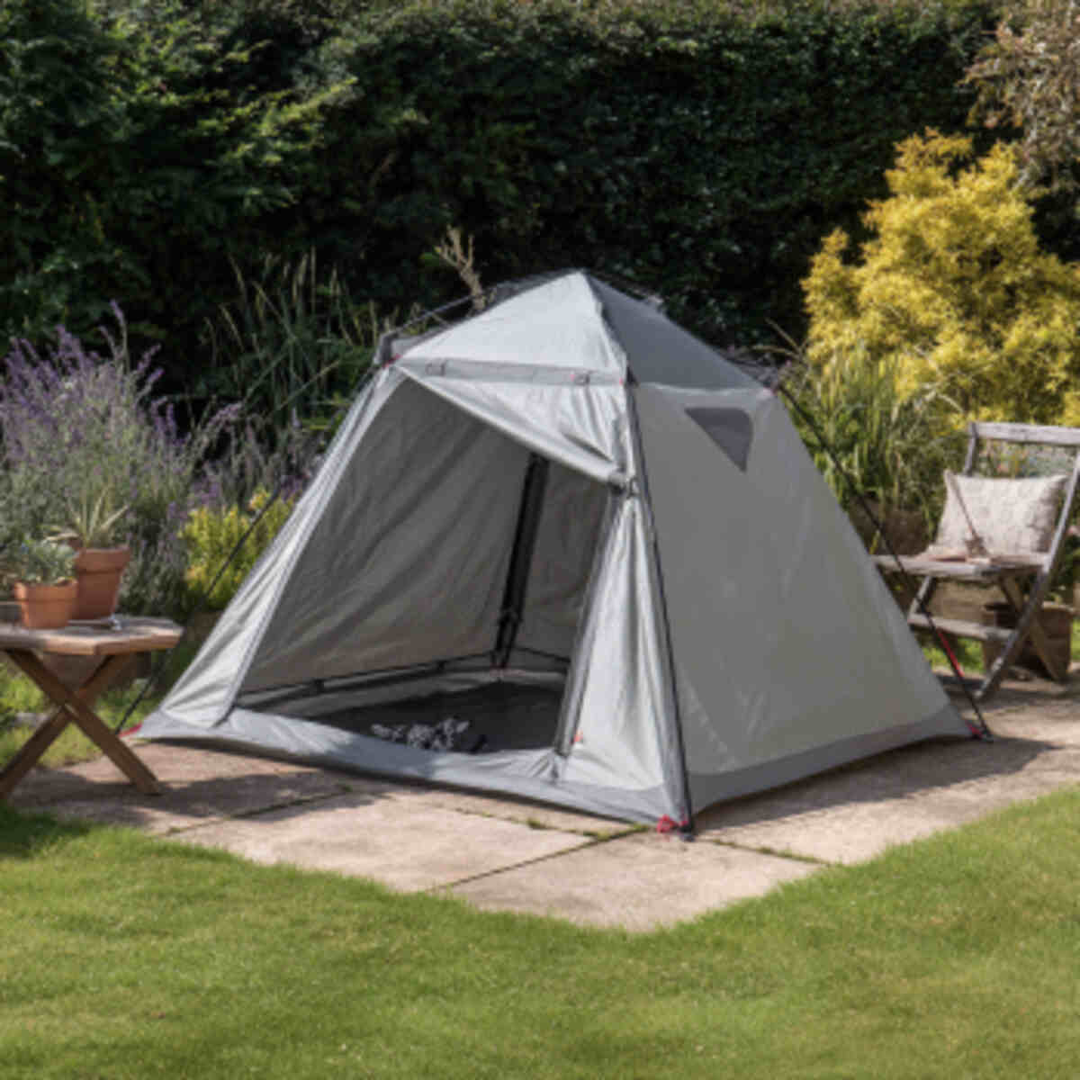Compact Tent with Rain and Wind Protection
