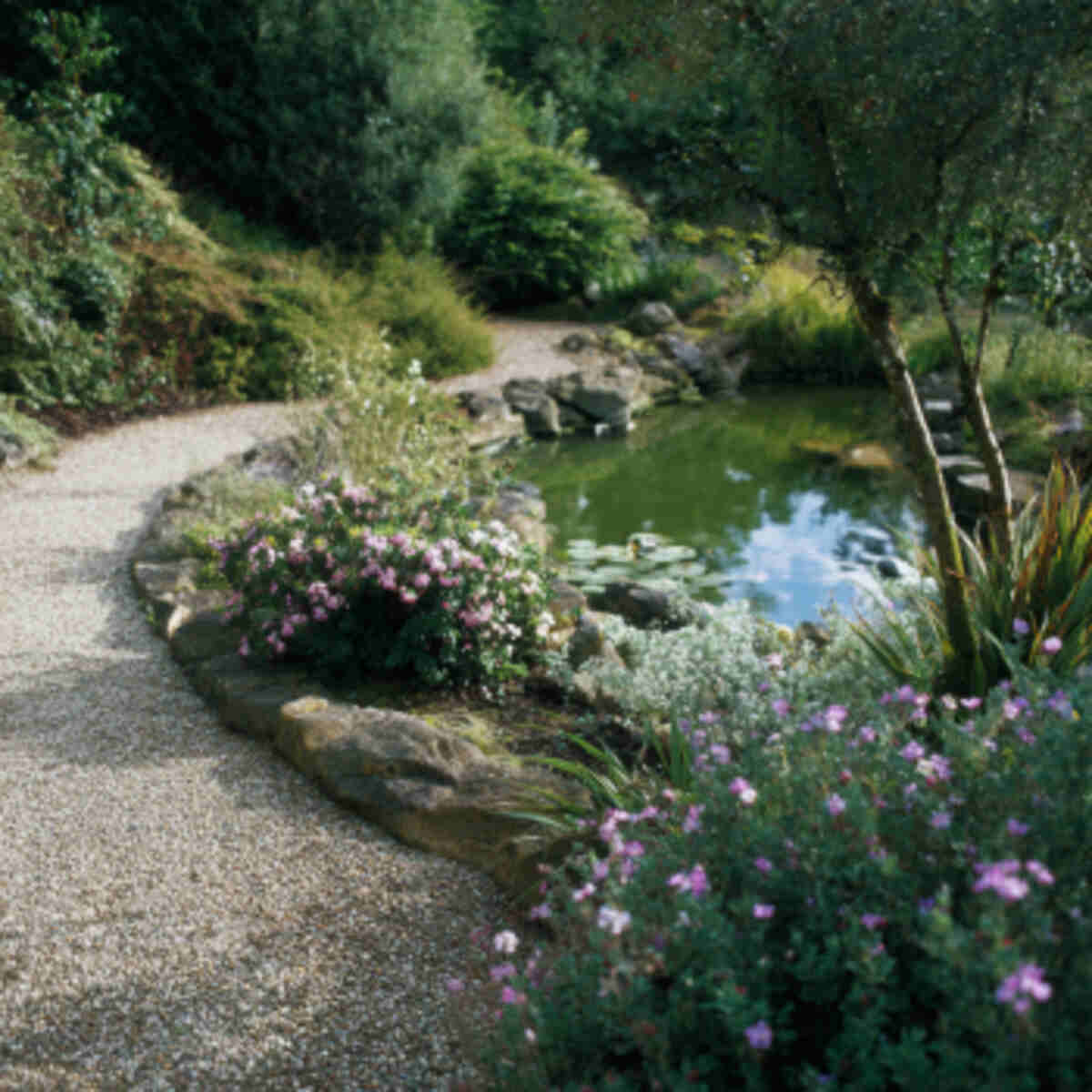 Gravel Path Around Water Features or Ponds