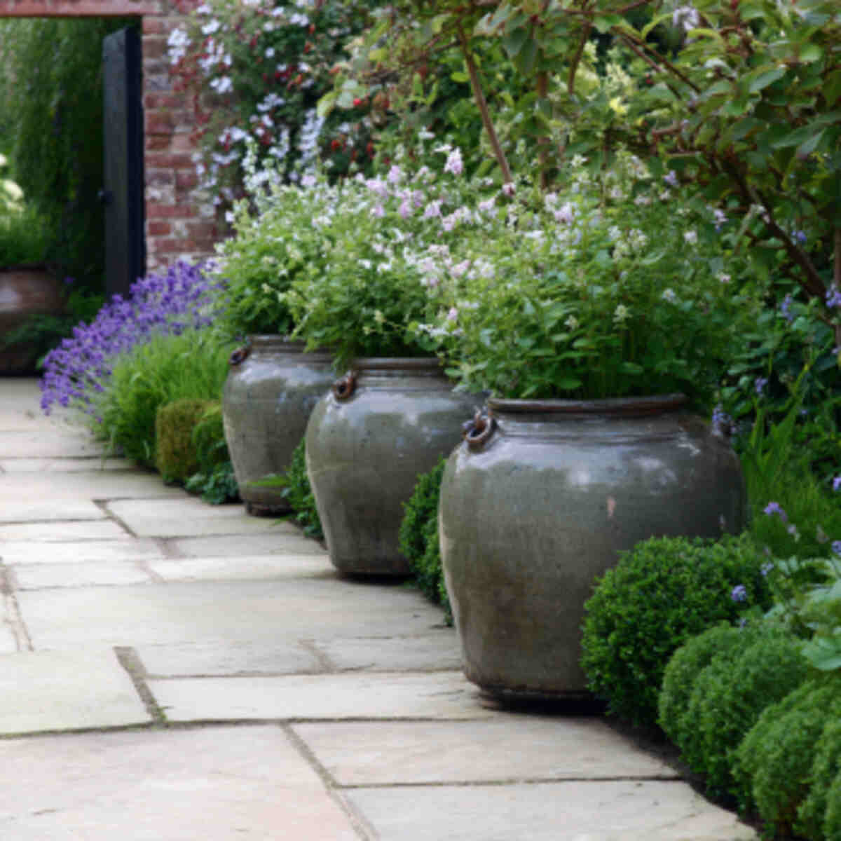 Heavy Ceramic Pots with Anchoring