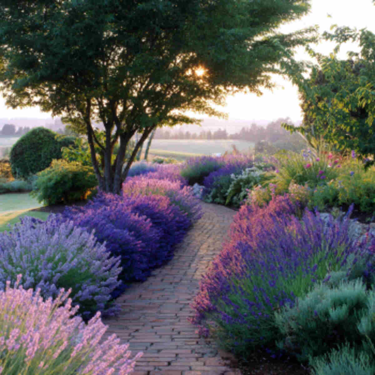 Lavender and Sage Pathway