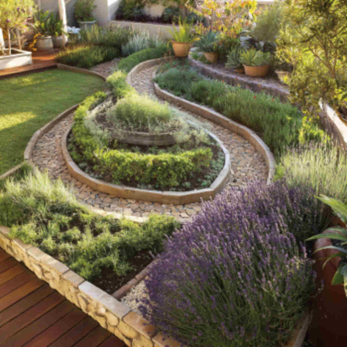 Mediterranean Herb Spiral