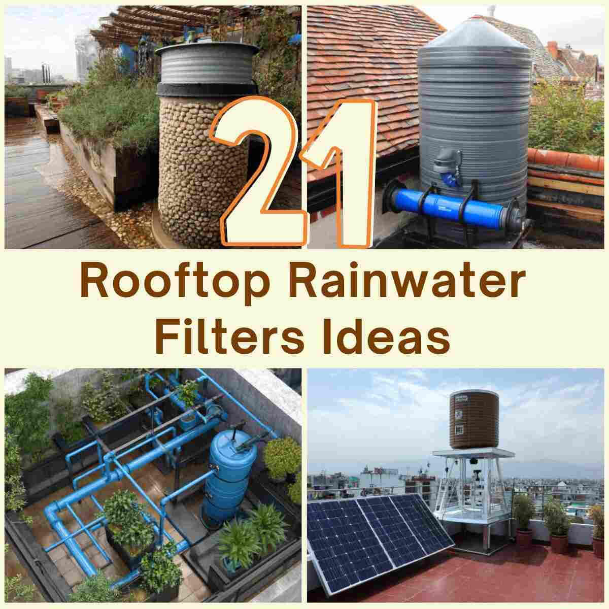 Rooftop Rainwater Filters Ideas