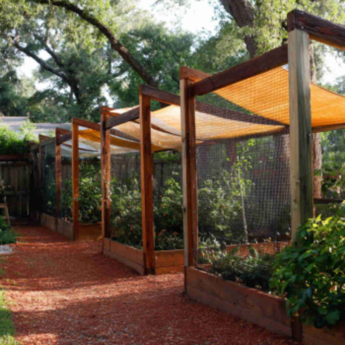 T-Post and Wire Shade Cloth Fence