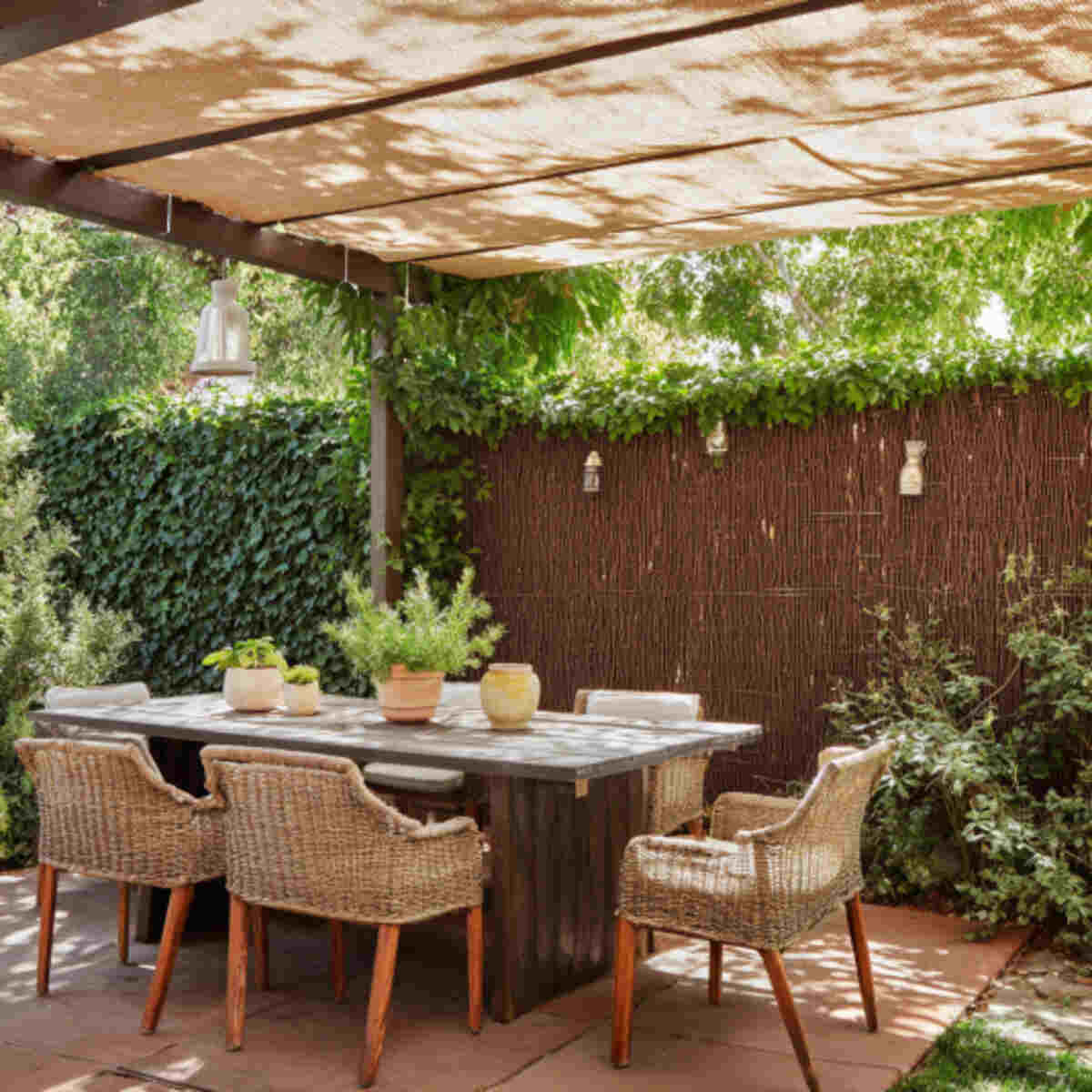Wall-Mounted Shade Cloth Panel
