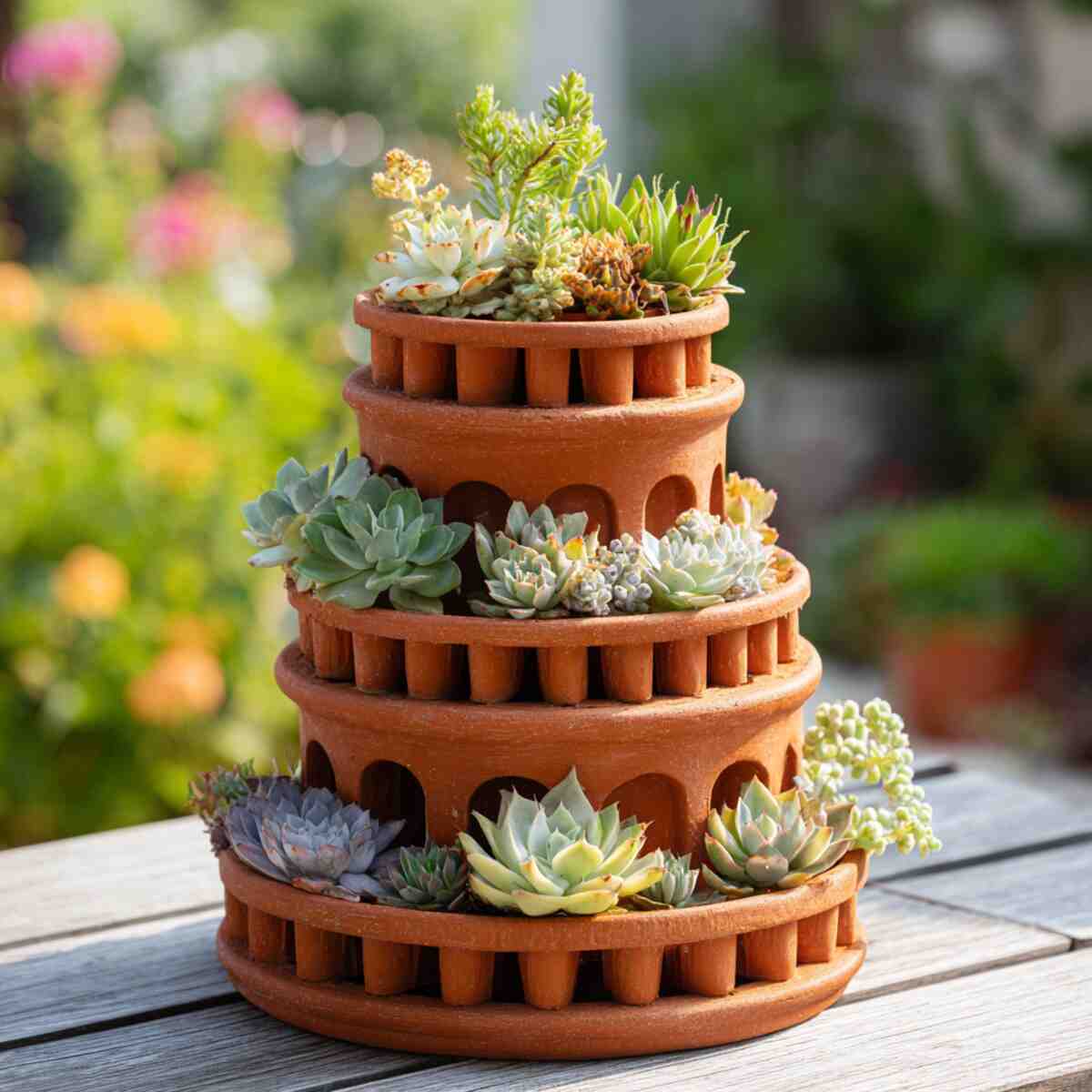 Succulent Clay Pot Cooling Tower