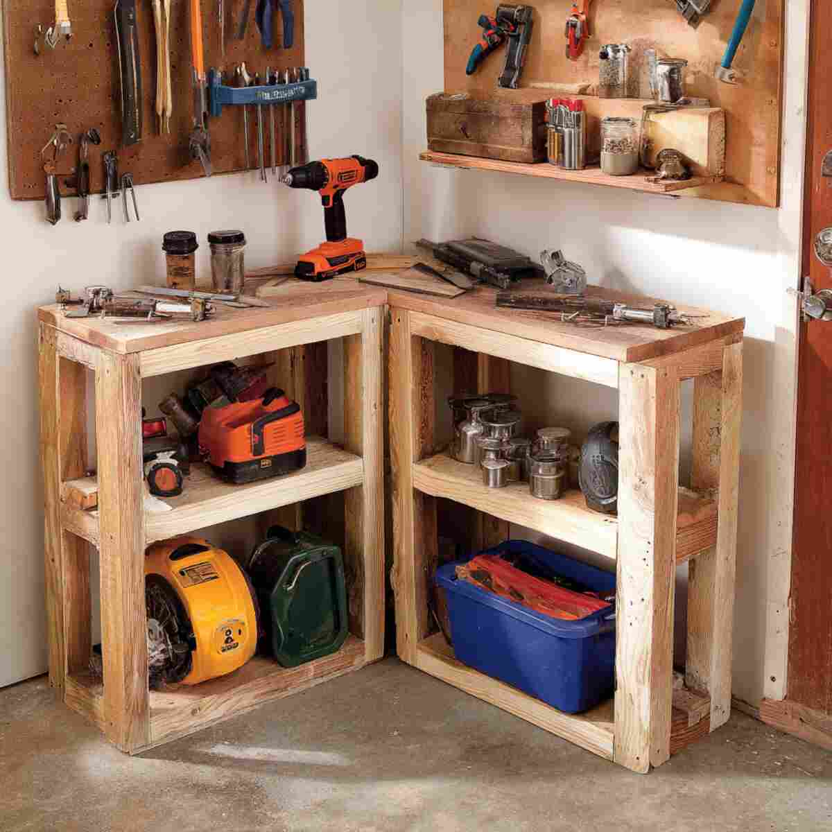 Scrap Wood and Tool Repair Corner