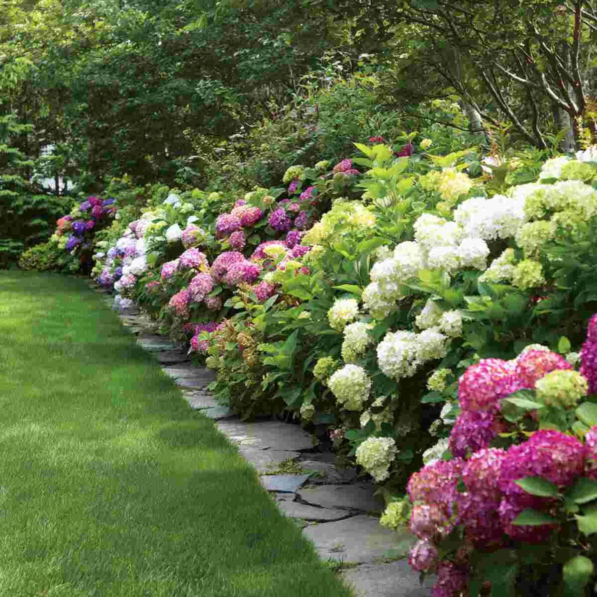 Hydrangea Rows