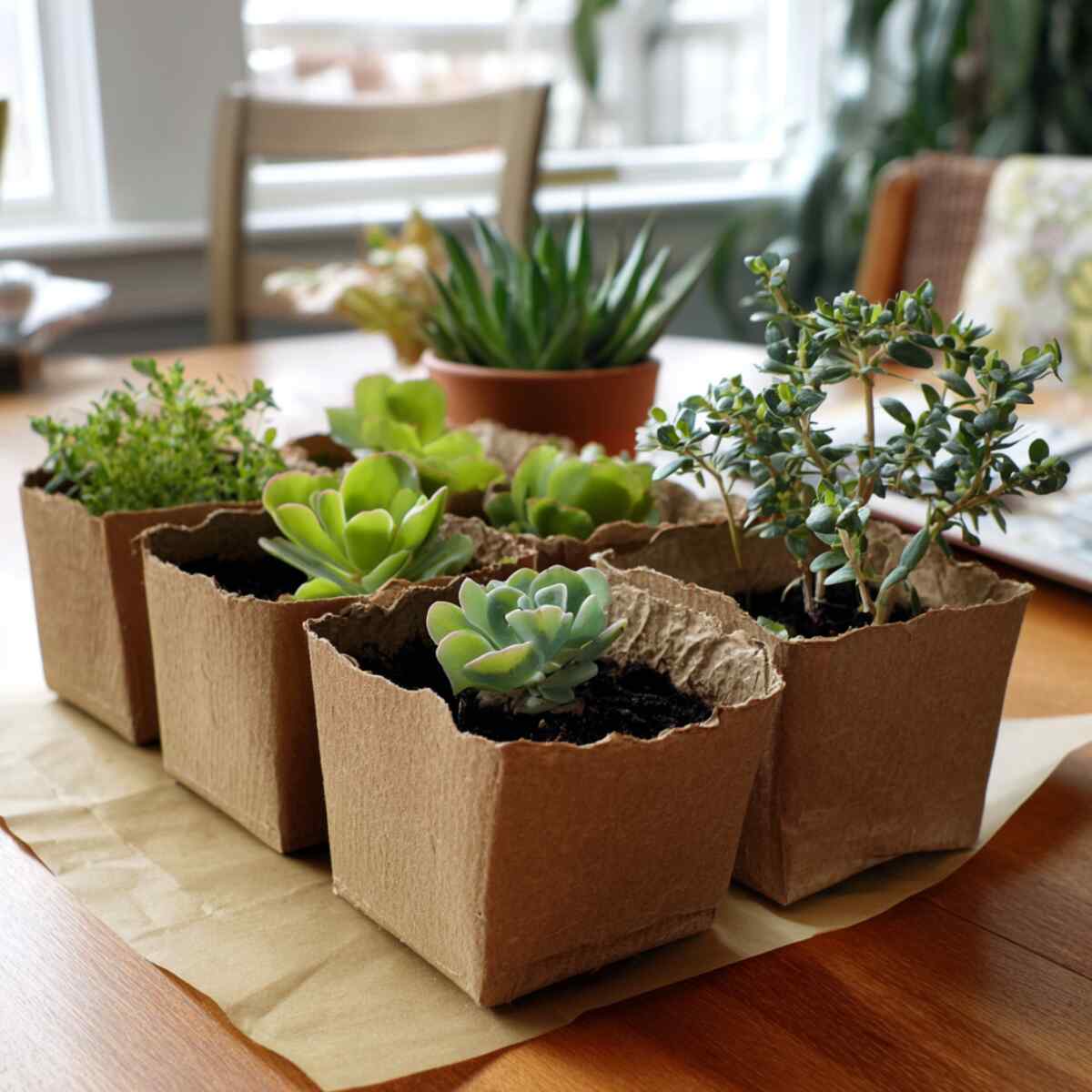 Make Biodegradable Pots from Cardboard Boxes