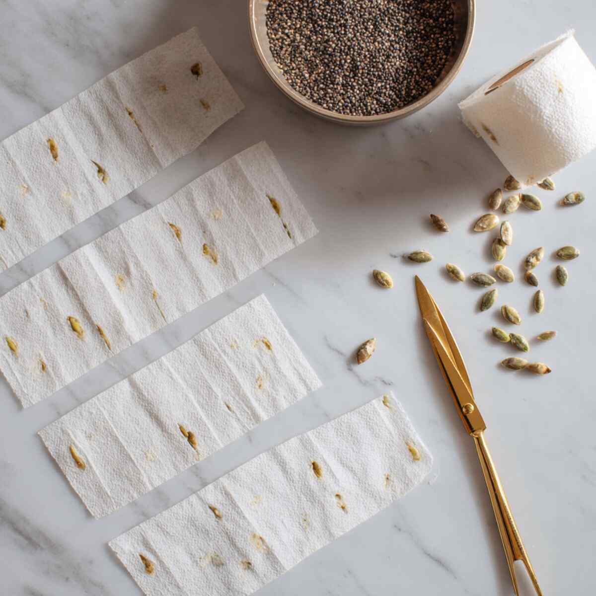Seed Tape with Compostable Tissue Paper