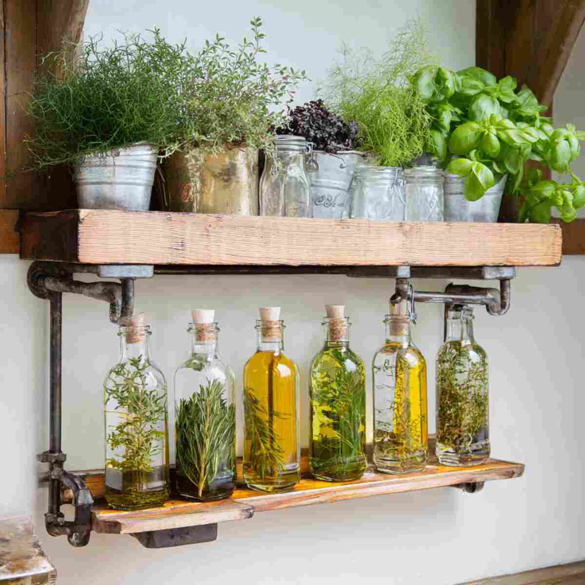 Herb-Infused Oil and Vinegar Station